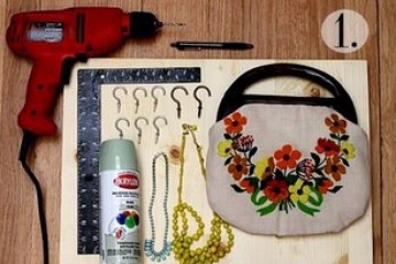 DIY - Obešalnik za nakit in modne dodatke